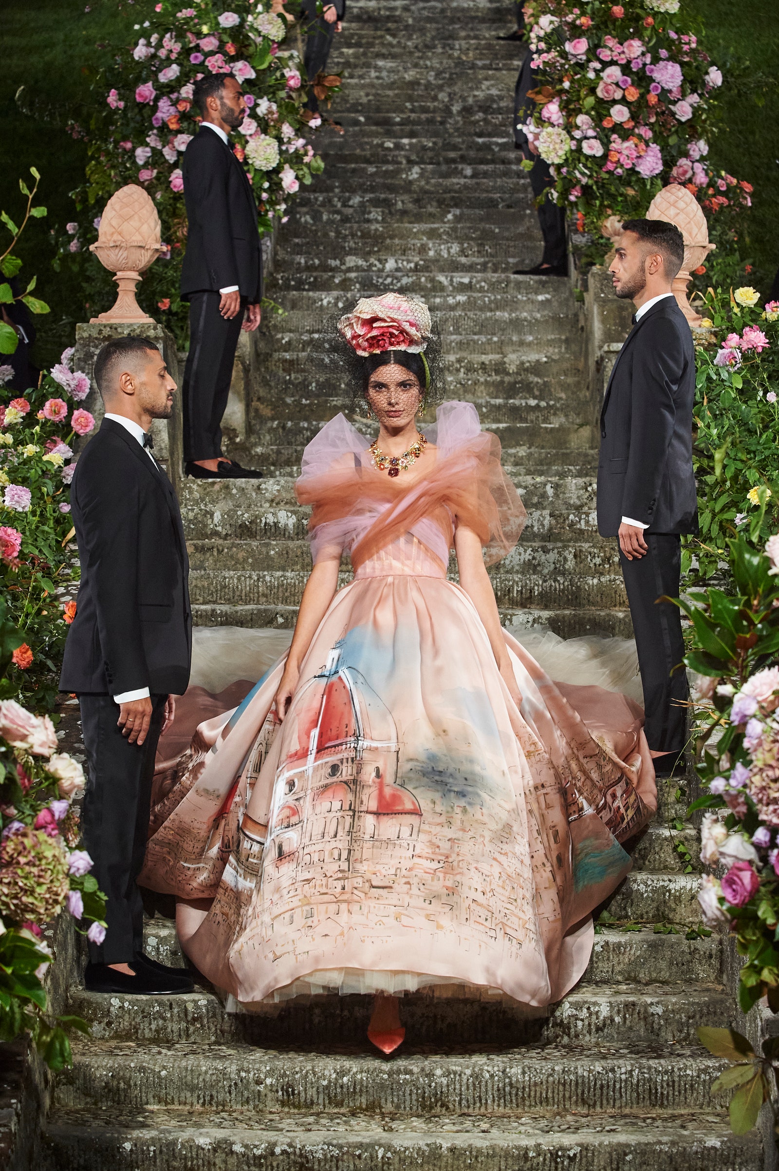 Dolce and Gabbana fashion show at Villa Bardini in Florence