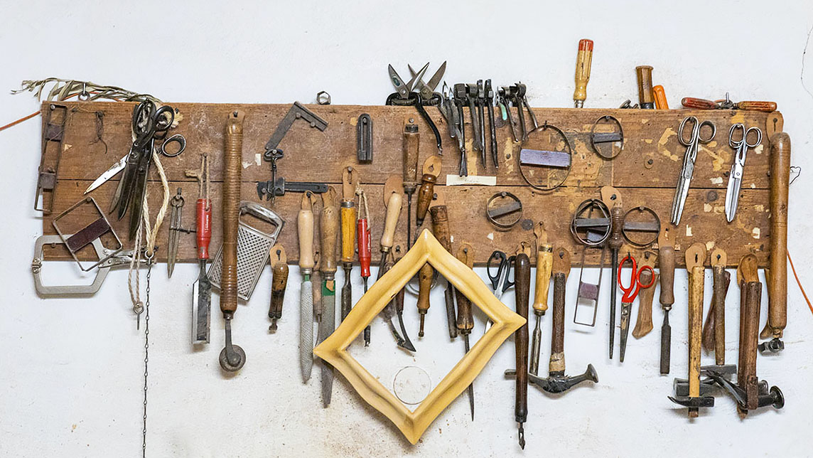 The tools of an artisan in Florence