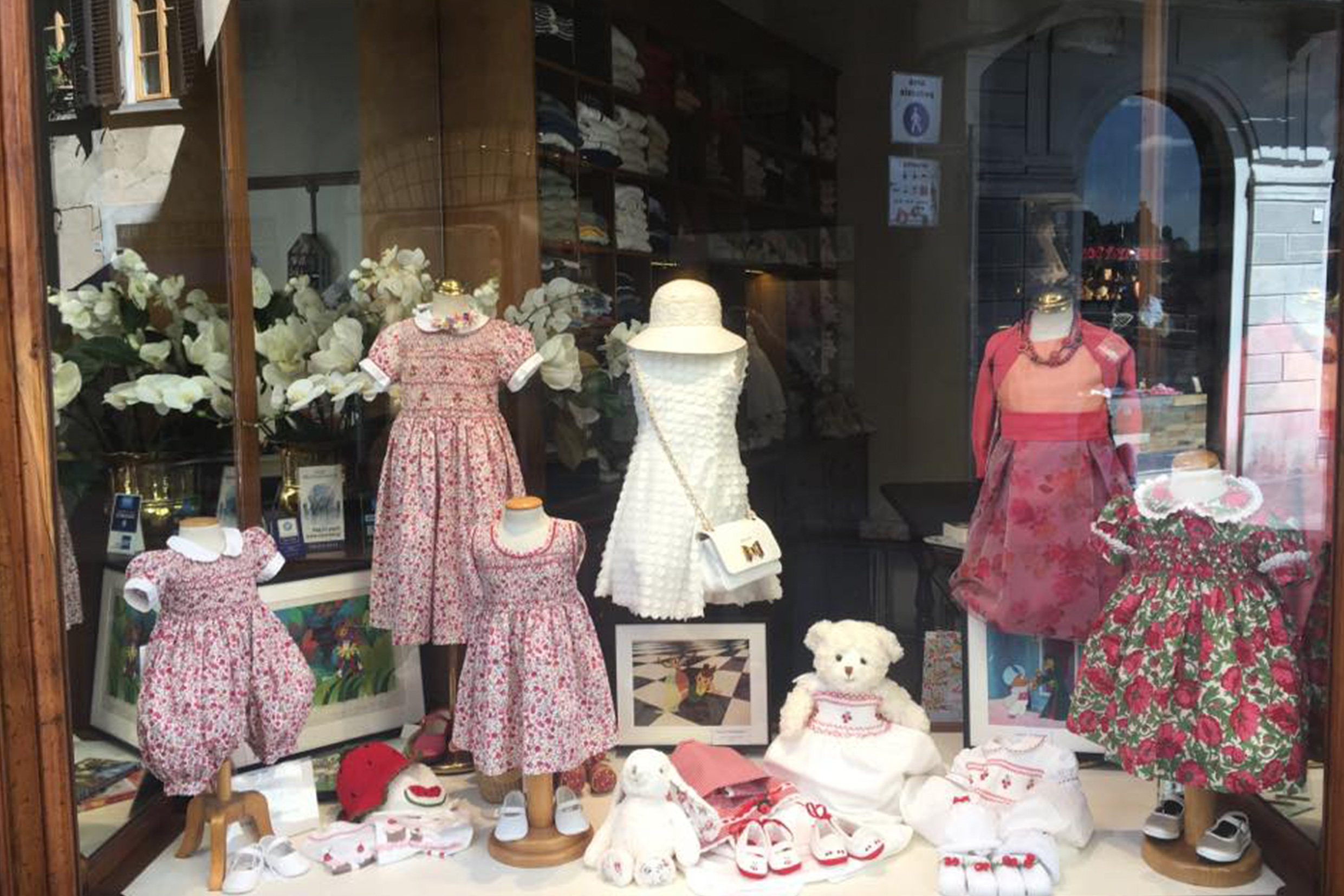 A nice window of the Anichini store in Florence