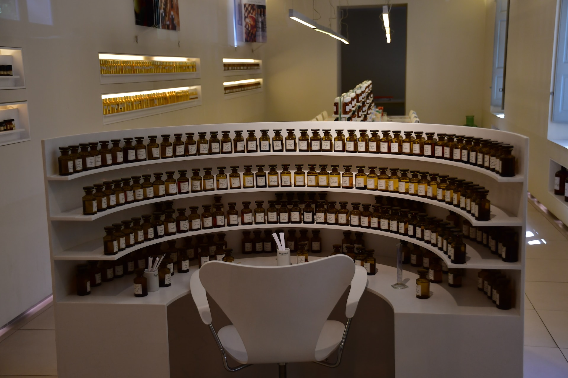 perfume-library-shop Fragrances bottles at a shop in Florence, Italy